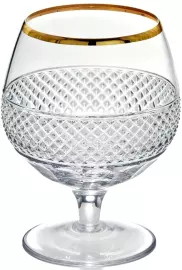 Set of Peterhof cognac crystal glasses for 2 persons